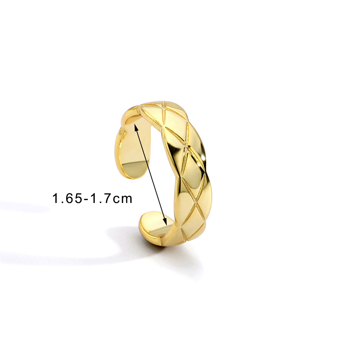 Wholesale Simple Style Classic Style Solid Color Copper Plating Inlay 18K Gold Plated Zircon Rings display picture 8