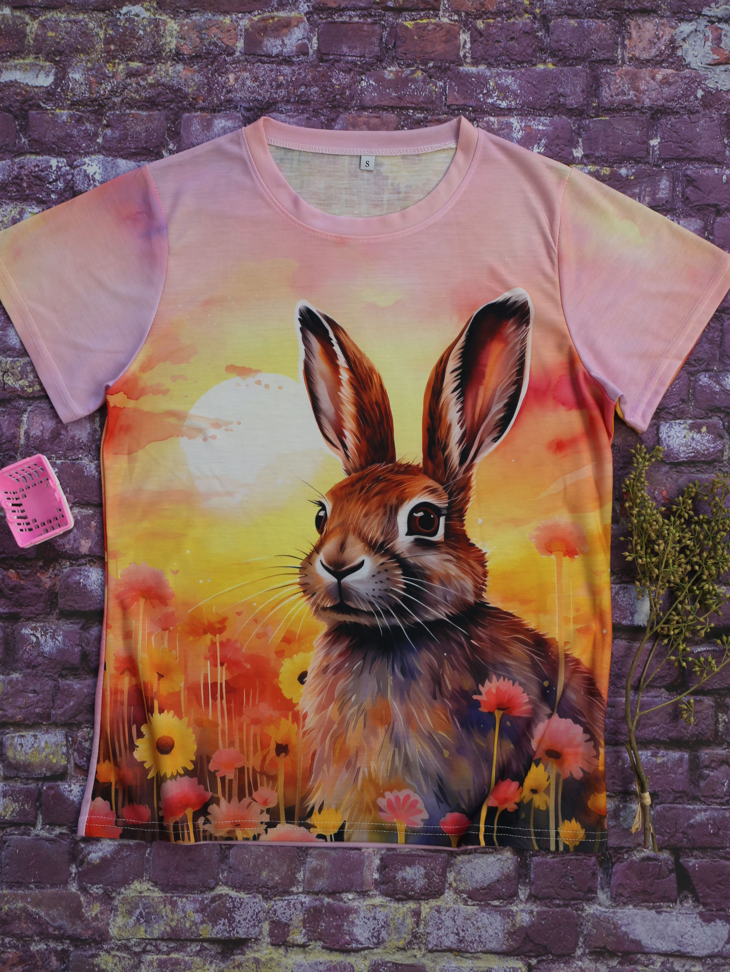 Frau T-Shirt Kurzarm T-Shirts Einfacher Stil Kaninchen display picture 4