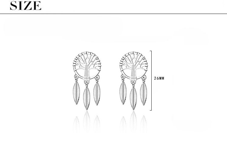 1 Pair IG Style Modern Style Classic Style Dreamcatcher Plating Copper Ear Studs display picture 1