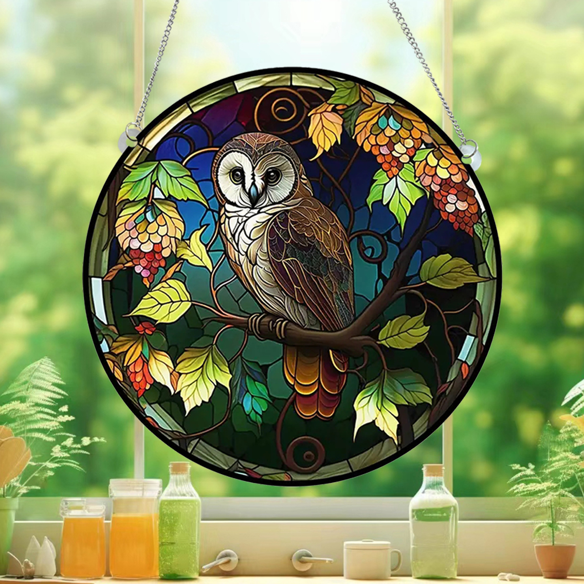 Cute Pastoral Animal Owl Arylic Pendant Artificial Decorations display picture 2