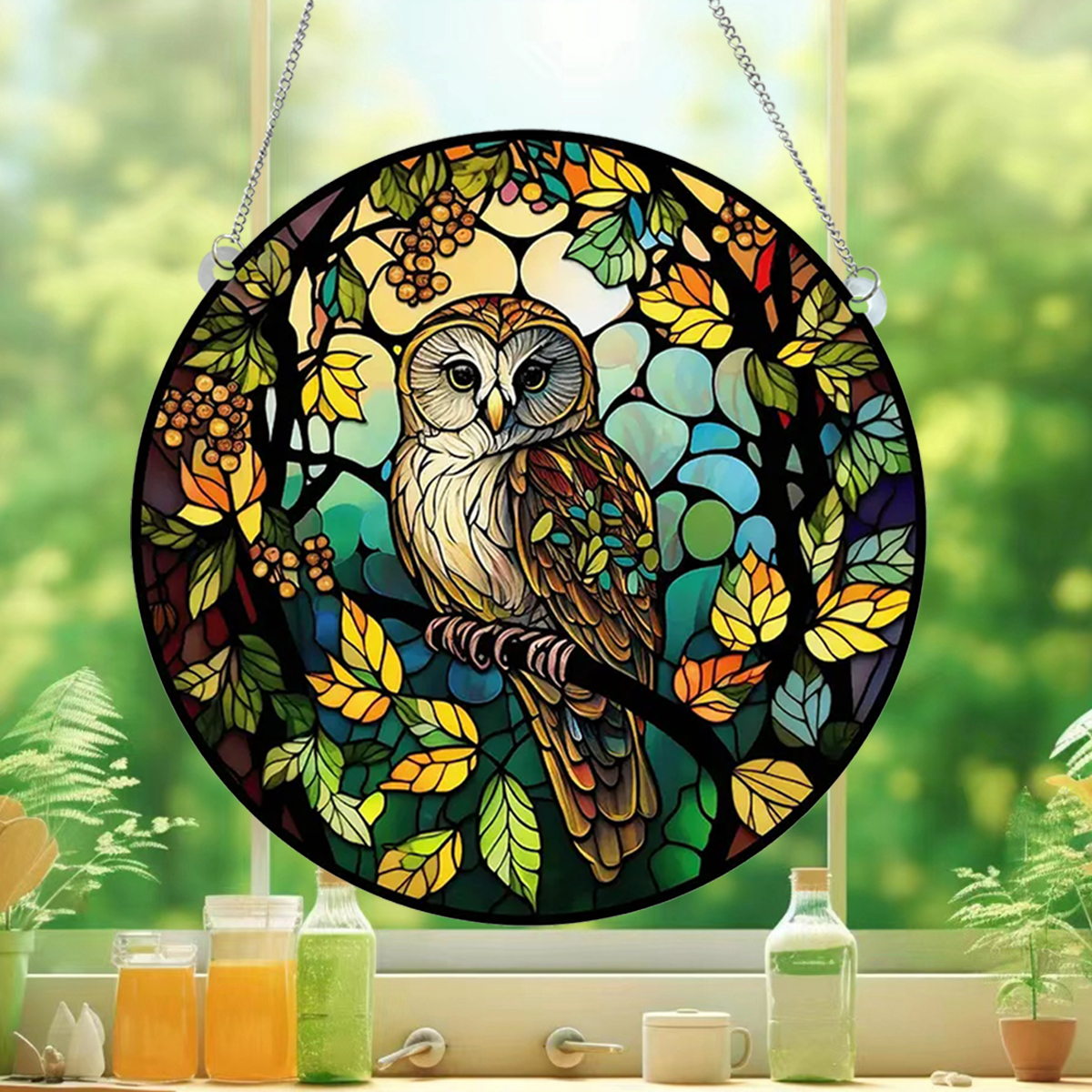 Cute Pastoral Animal Owl Arylic Pendant Artificial Decorations display picture 8