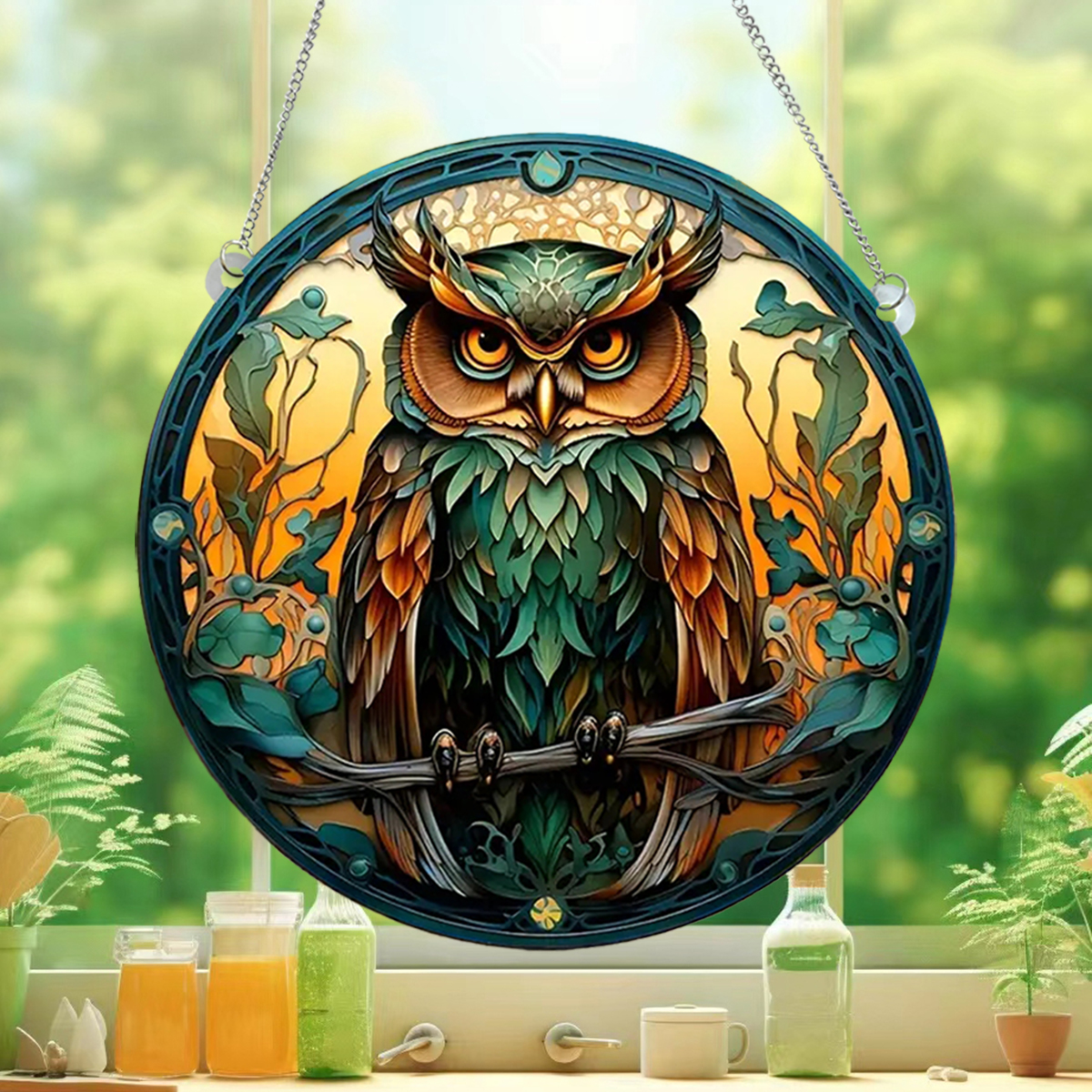 Cute Pastoral Animal Owl Arylic Pendant Artificial Decorations display picture 5