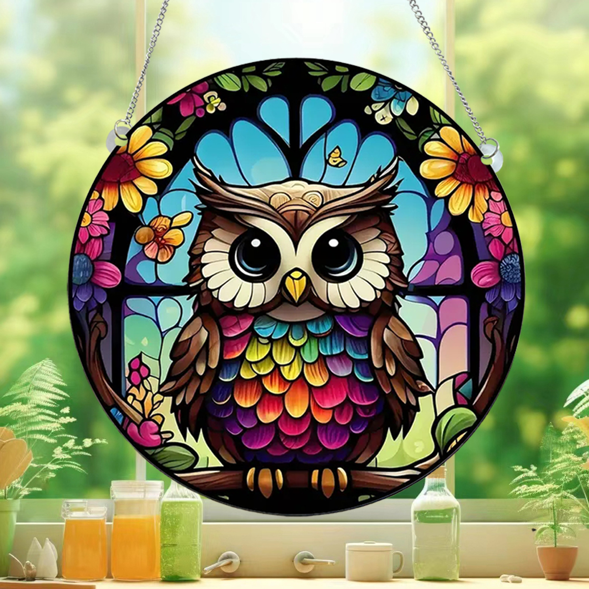 Cute Pastoral Animal Owl Arylic Pendant Artificial Decorations display picture 3