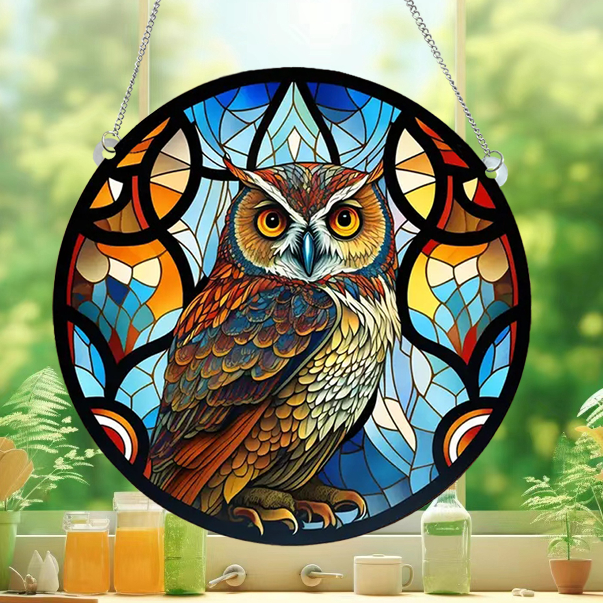 Cute Pastoral Animal Owl Arylic Pendant Artificial Decorations display picture 7