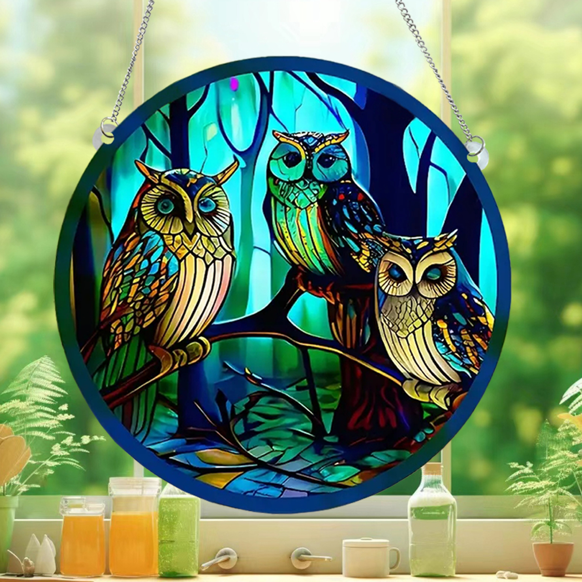 Cute Pastoral Animal Owl Arylic Pendant Artificial Decorations display picture 4