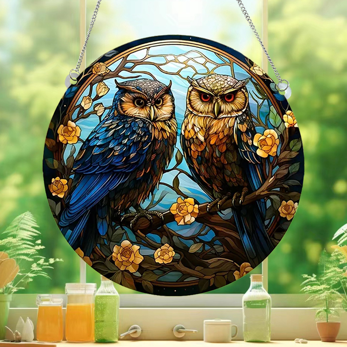 Cute Pastoral Animal Owl Arylic Pendant Artificial Decorations display picture 10