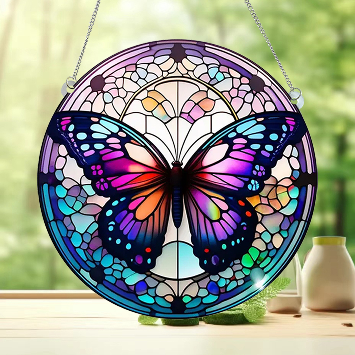 Cute Household Pastoral Butterfly Arylic Pendant Artificial Decorations display picture 4