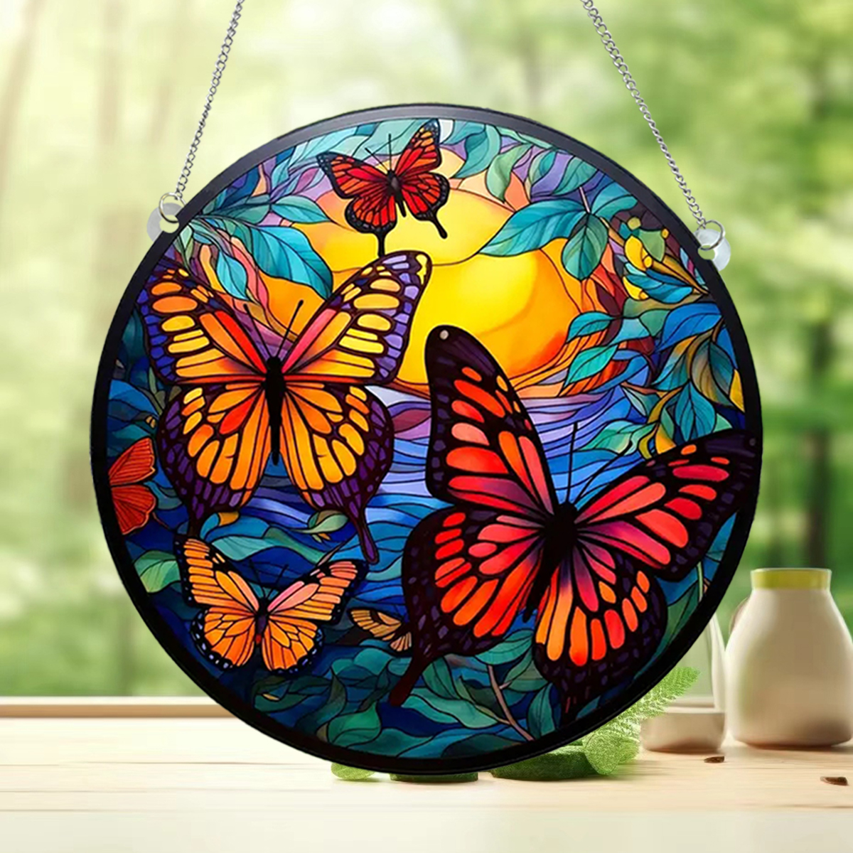 Cute Household Pastoral Butterfly Arylic Pendant Artificial Decorations display picture 7