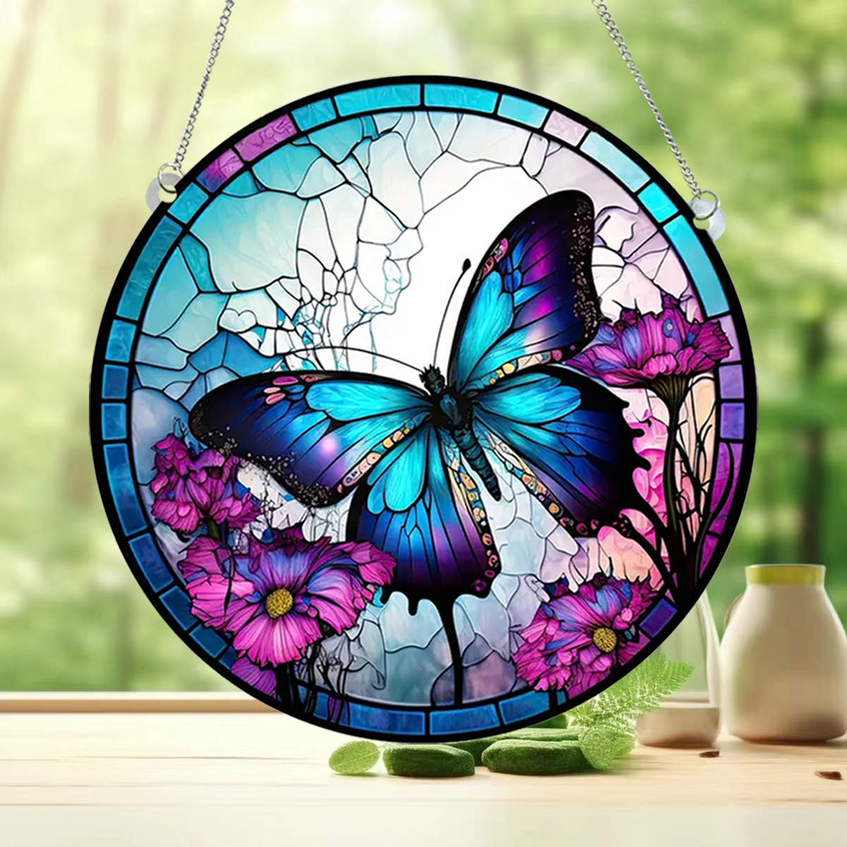Cute Household Pastoral Butterfly Arylic Pendant Artificial Decorations display picture 3