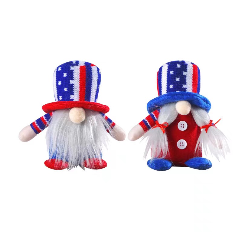 Cute American Flag Cloth Party Festival Rudolph Doll display picture 3