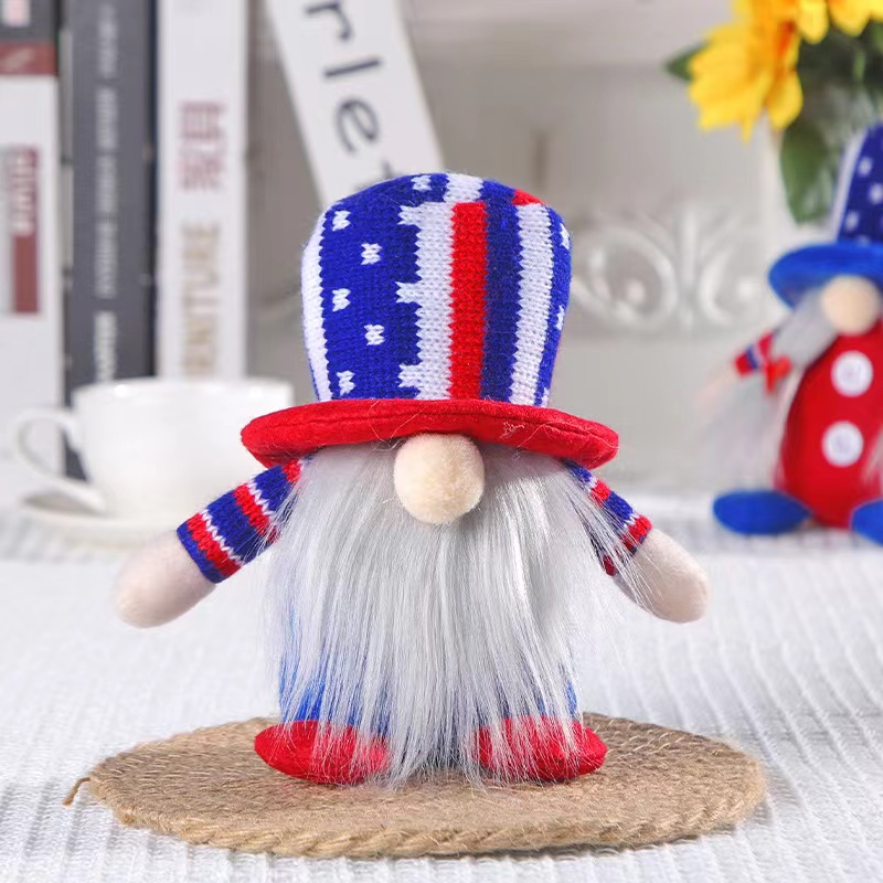 Cute American Flag Cloth Party Festival Rudolph Doll display picture 6