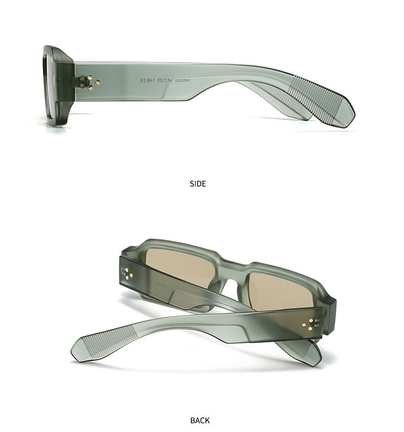 Estilo Moderno Bloque De Color Ordenador Personal Cuadrado Fotograma Completo Gafas De Sol Mujer display picture 10