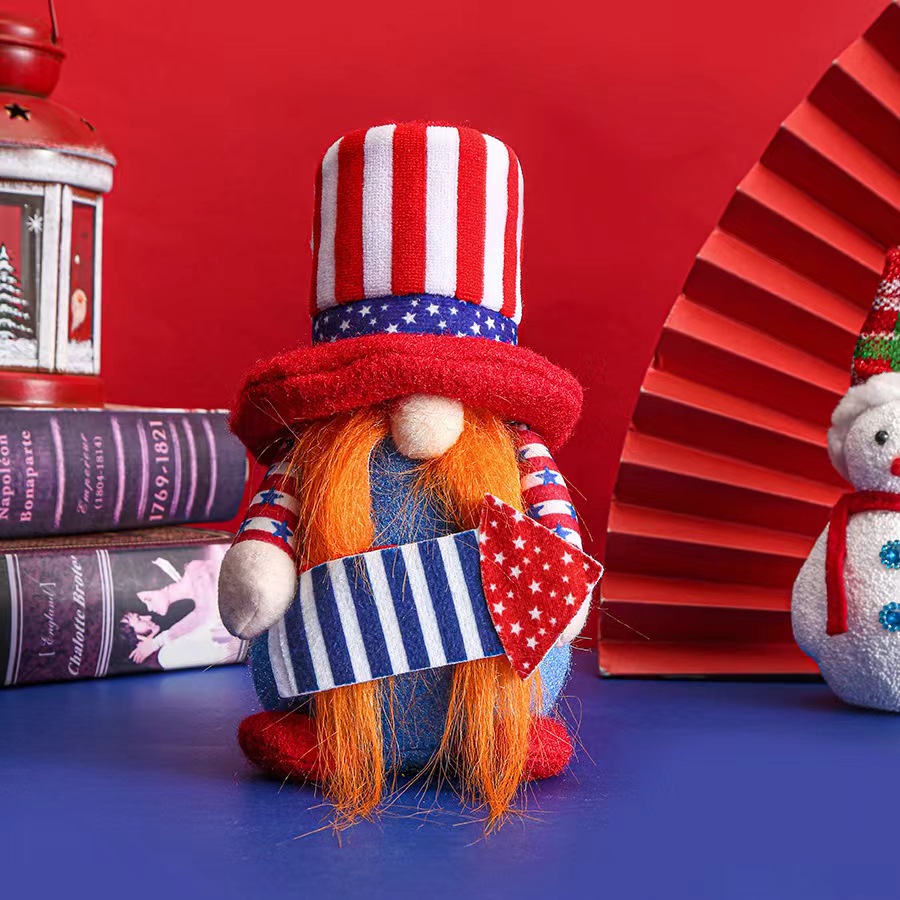 Süß Vereinigte Staaten Von Amerika Tuch Ferien Gruppe Rudolf Puppe display picture 5