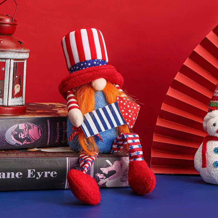 Süß Vereinigte Staaten Von Amerika Tuch Ferien Gruppe Rudolf Puppe display picture 2