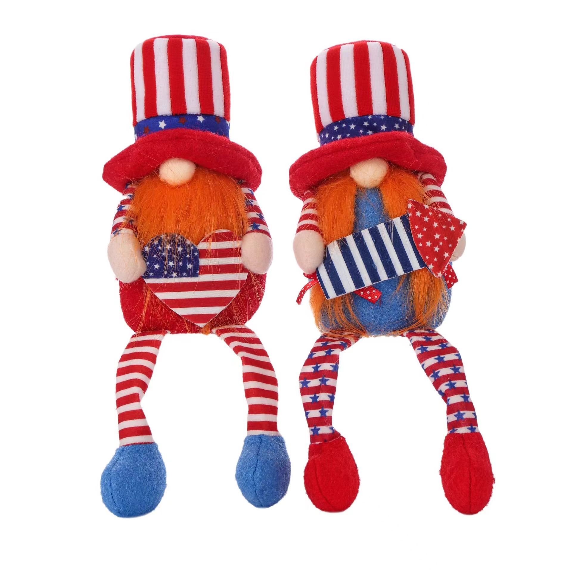 Süß Vereinigte Staaten Von Amerika Tuch Ferien Gruppe Rudolf Puppe display picture 3