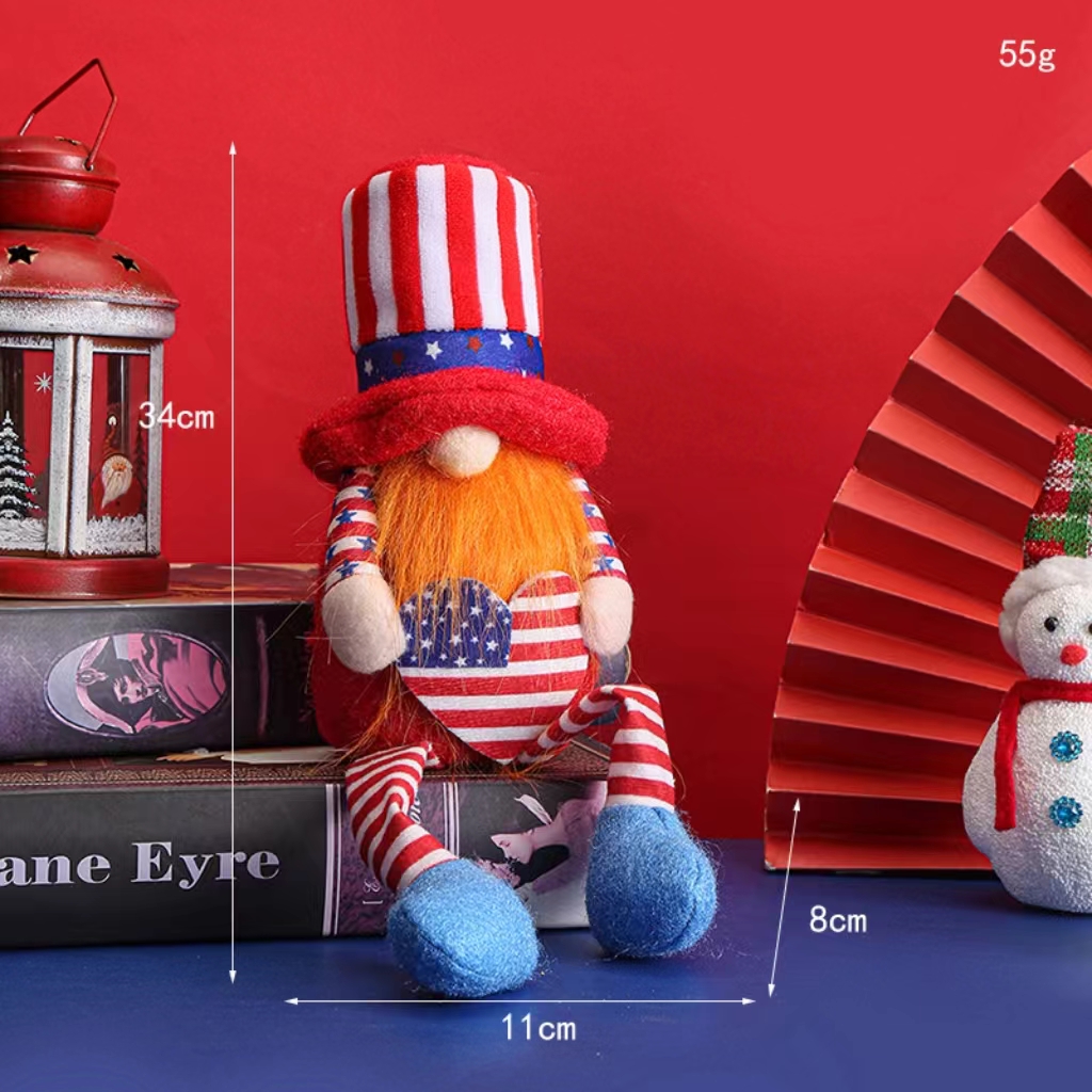 Süß Vereinigte Staaten Von Amerika Tuch Ferien Gruppe Rudolf Puppe display picture 8