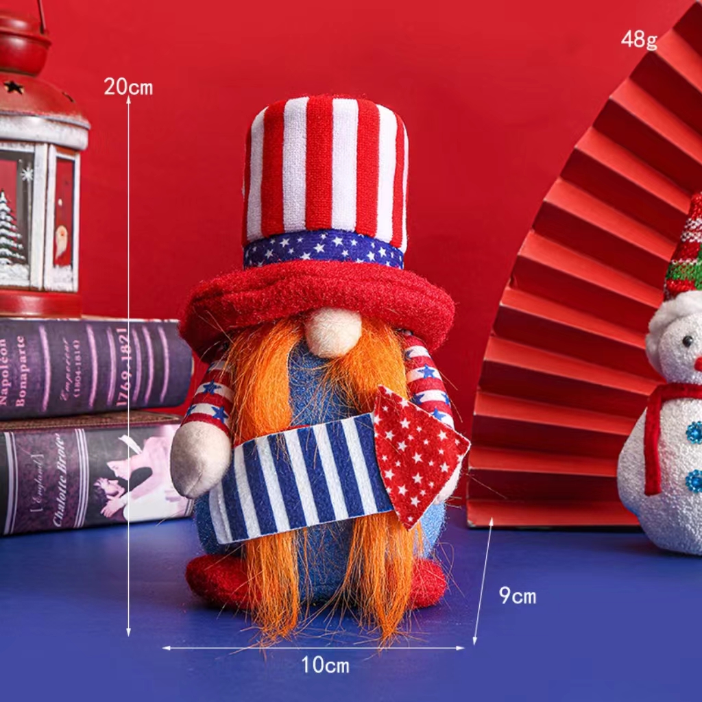 Süß Vereinigte Staaten Von Amerika Tuch Ferien Gruppe Rudolf Puppe display picture 9