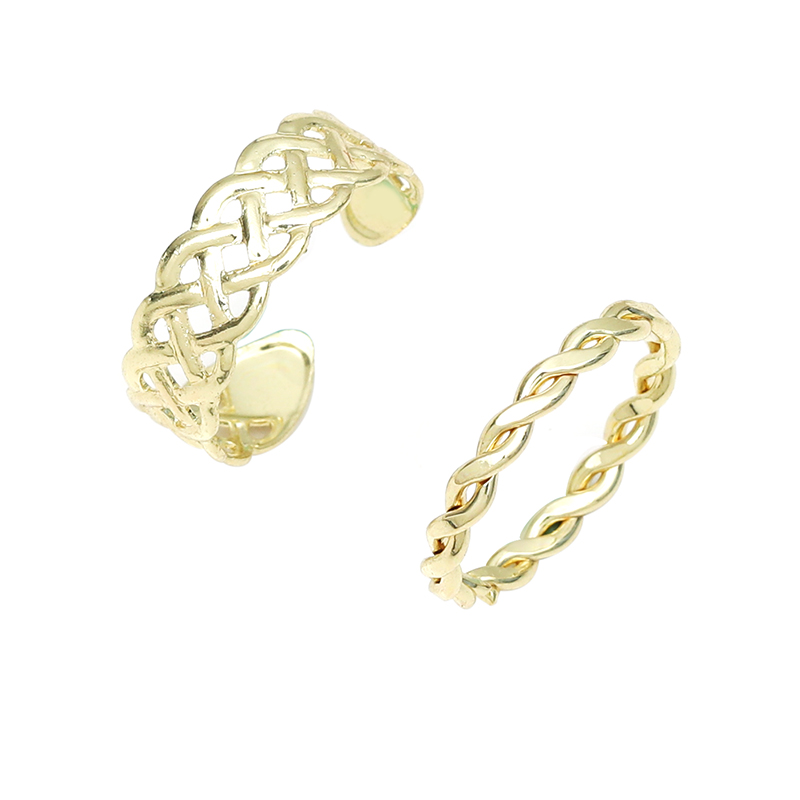 Elegant Solid Color Alloy Plating Hollow Out Gold Plated Silver Plated Women's Foot Ring display picture 6