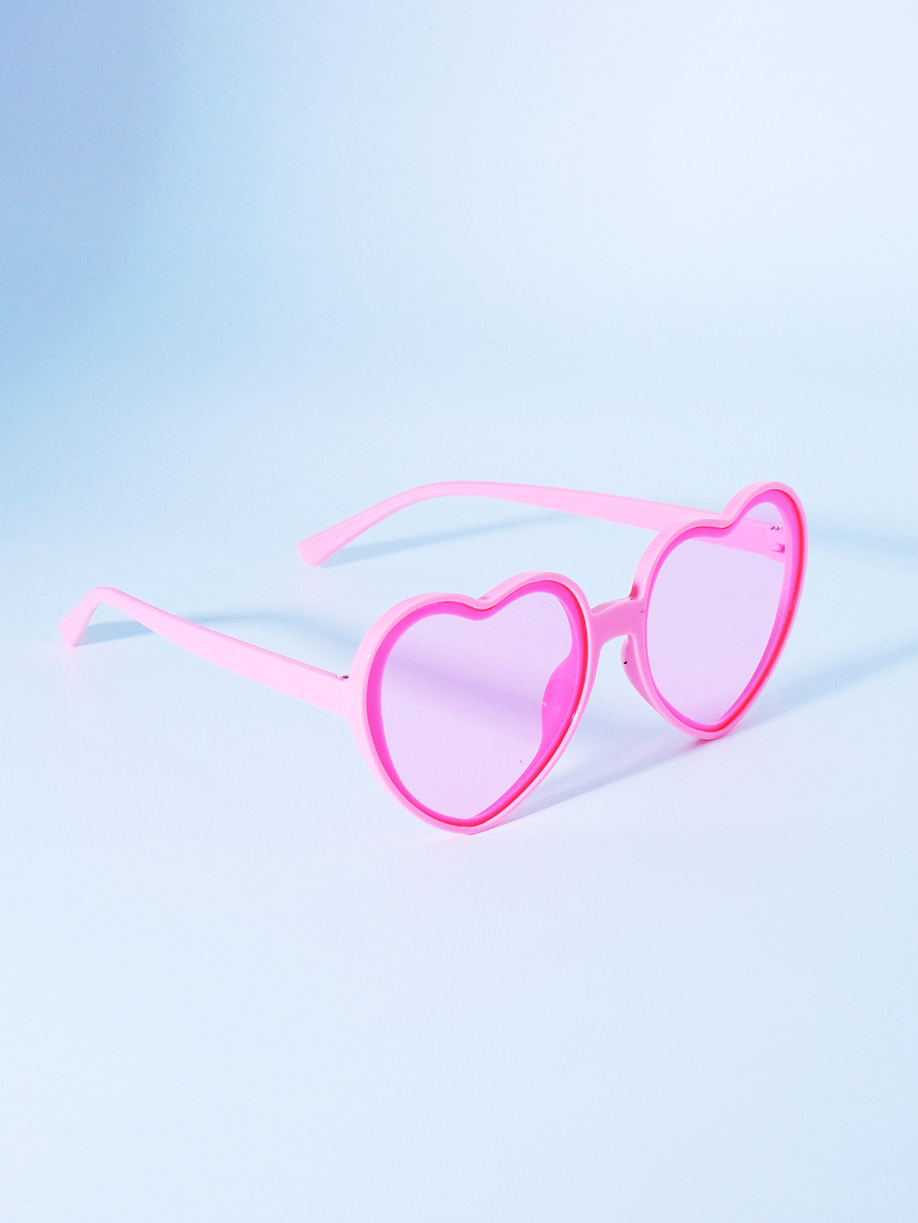 Cute Retro Heart Shape Solid Color Pc Special-Shaped Mirror Full Frame Women's Sunglasses display picture 6