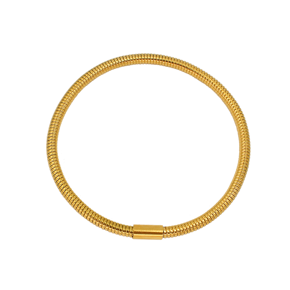 Simple Style Geometric 304 Stainless Steel 18K Gold Plated Bangle In Bulk display picture 23