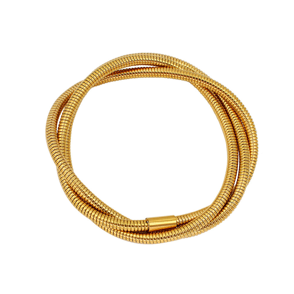 Simple Style Geometric 304 Stainless Steel 18K Gold Plated Bangle In Bulk display picture 25