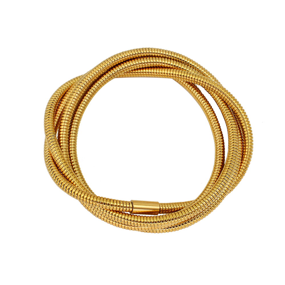 Simple Style Geometric 304 Stainless Steel 18K Gold Plated Bangle In Bulk display picture 26