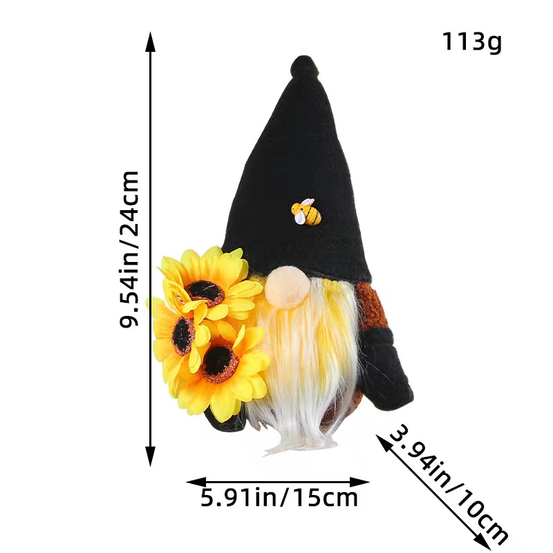 Cute Sunflower Plastic Cloth Cotton Party Festival Rudolph Doll display picture 5