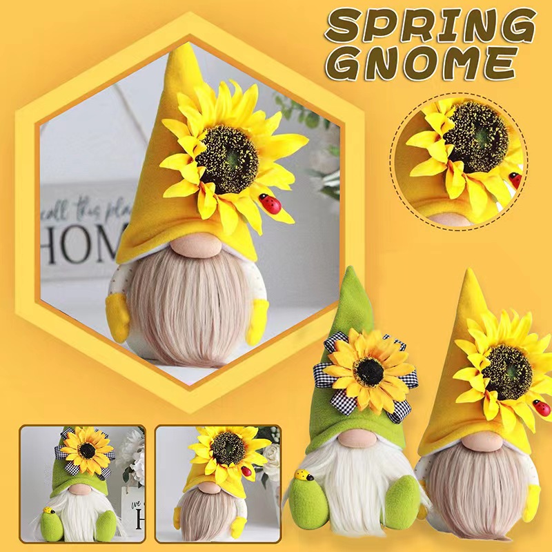 Cute Sunflower Plastic Cloth Cotton Party Festival Rudolph Doll display picture 8