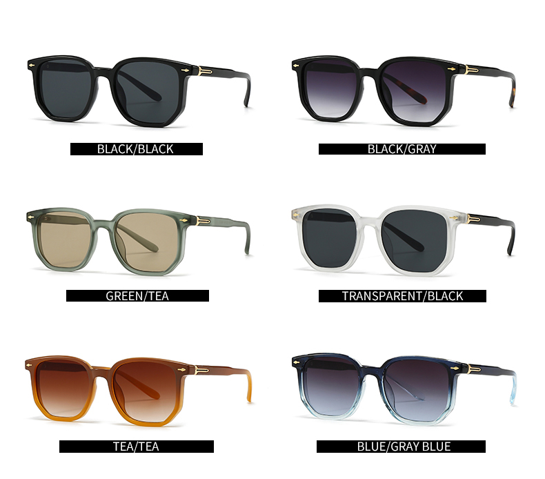 Modern Style Color Block Pc Polygon Patchwork Full Frame Women's Sunglasses display picture 6