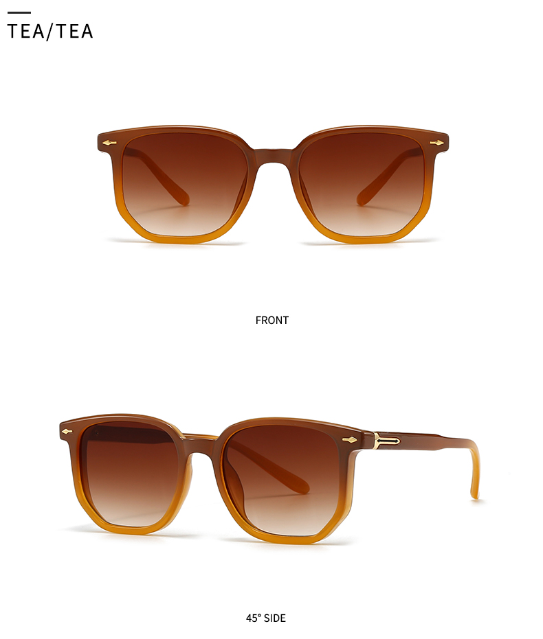 Modern Style Color Block Pc Polygon Patchwork Full Frame Women's Sunglasses display picture 13