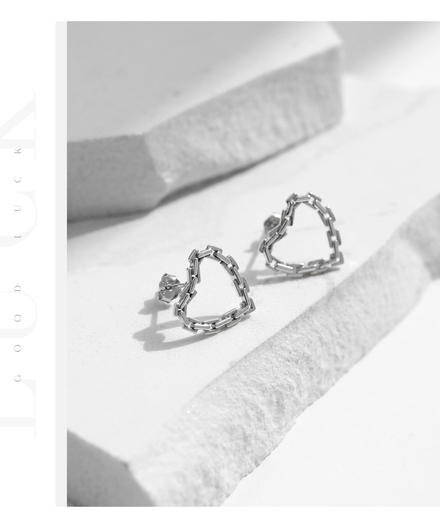 1 Pair Casual Simple Style Heart Shape Plating Sterling Silver Silver Plated Ear Studs display picture 6