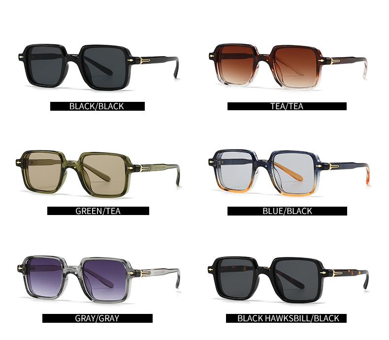 Modern Style Color Block Pc Polygon Patchwork Full Frame Women's Sunglasses display picture 5
