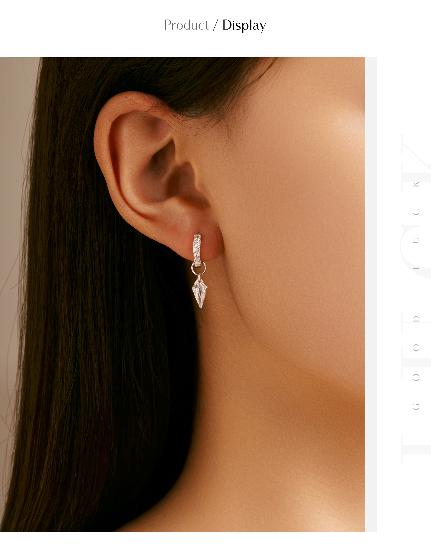 1 Pair Casual Commute Solid Color Plating Inlay Sterling Silver Zircon Silver Plated Drop Earrings display picture 5