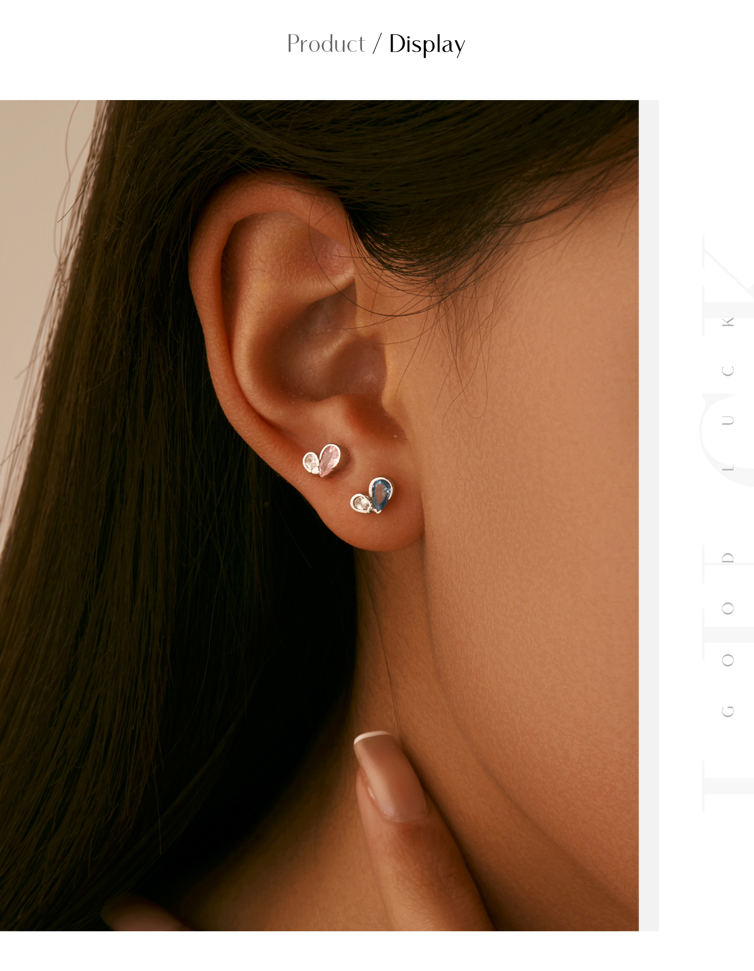 1 Pair Sweet Simple Style Heart Shape Plating Inlay Sterling Silver Zircon Silver Plated Ear Studs display picture 5