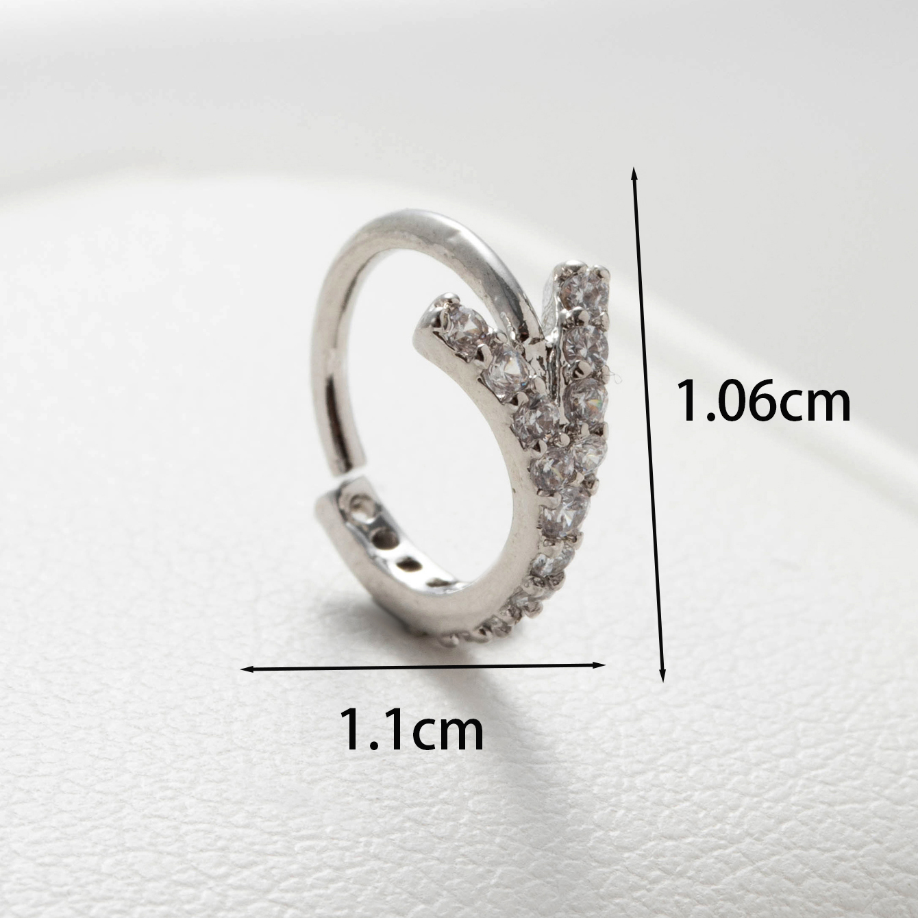 1 Piece Casual Simple Style Classic Style Flower Inlay Copper Zircon Ear Studs display picture 3
