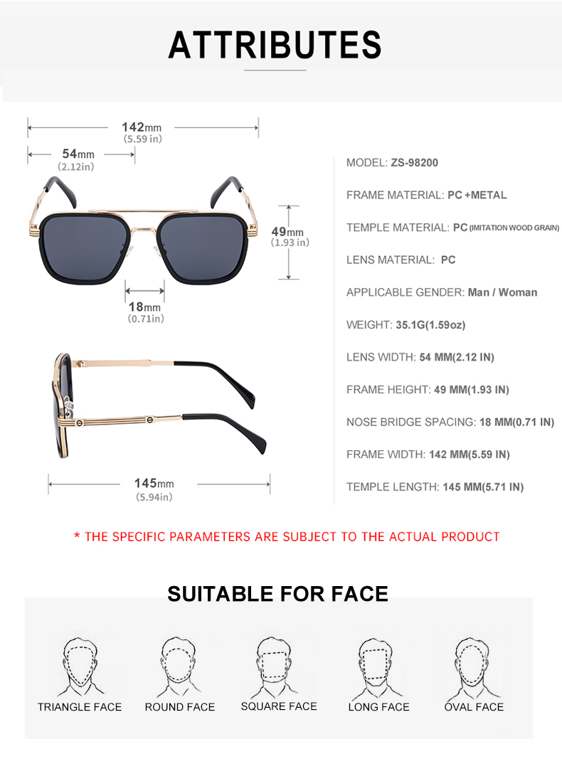 Retro Commute Solid Color Pc Square Full Frame Men's Sunglasses display picture 5