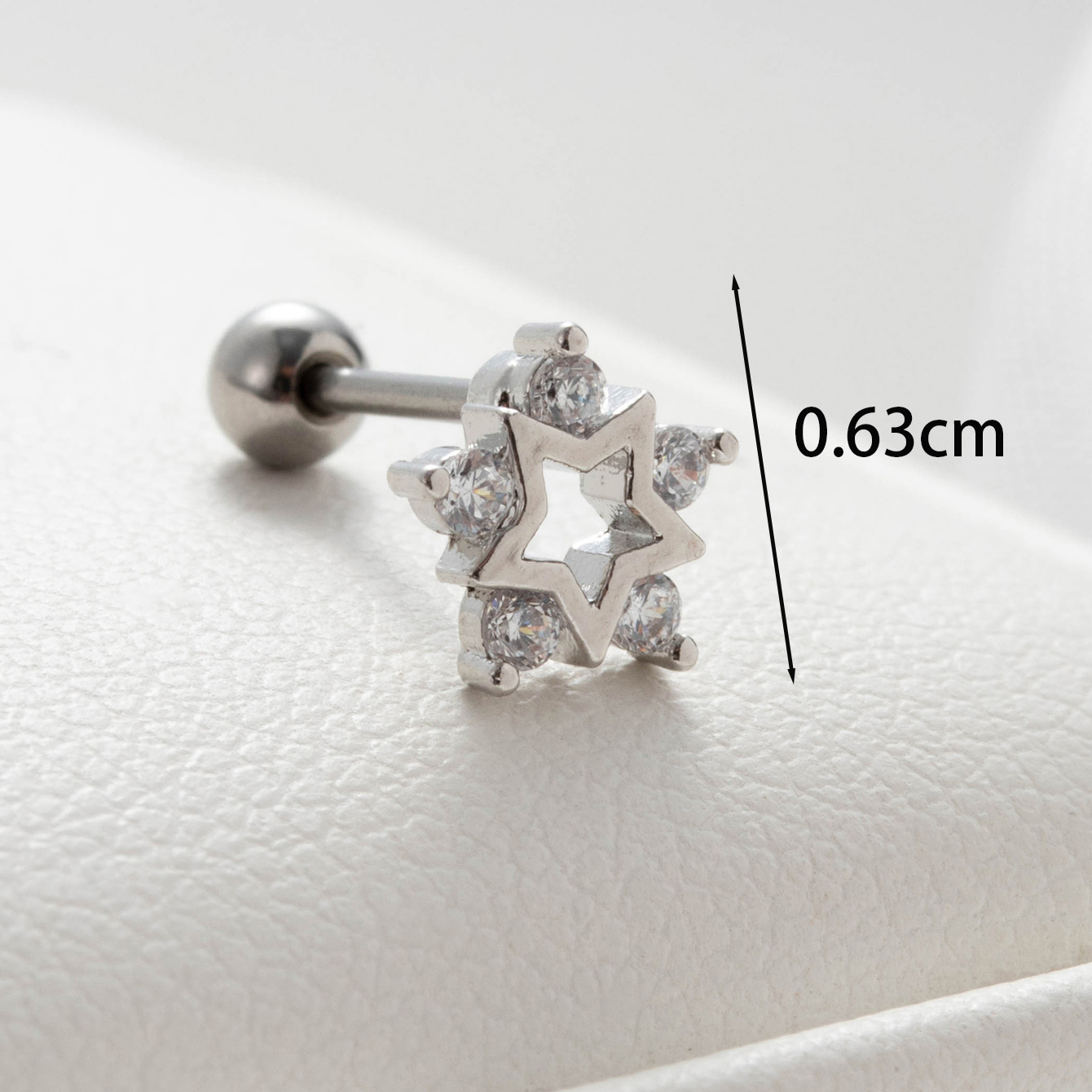 1 Piece Casual Simple Style Flower Butterfly Inlay Copper Zircon Ear Studs display picture 3