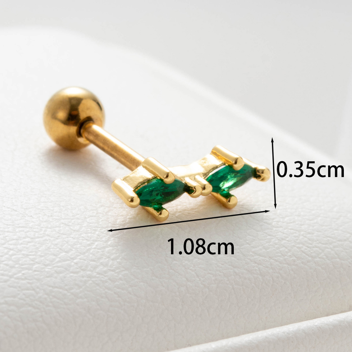 1 Piece Casual Simple Style Classic Style Water Droplets Inlay Copper Zircon Ear Studs display picture 3