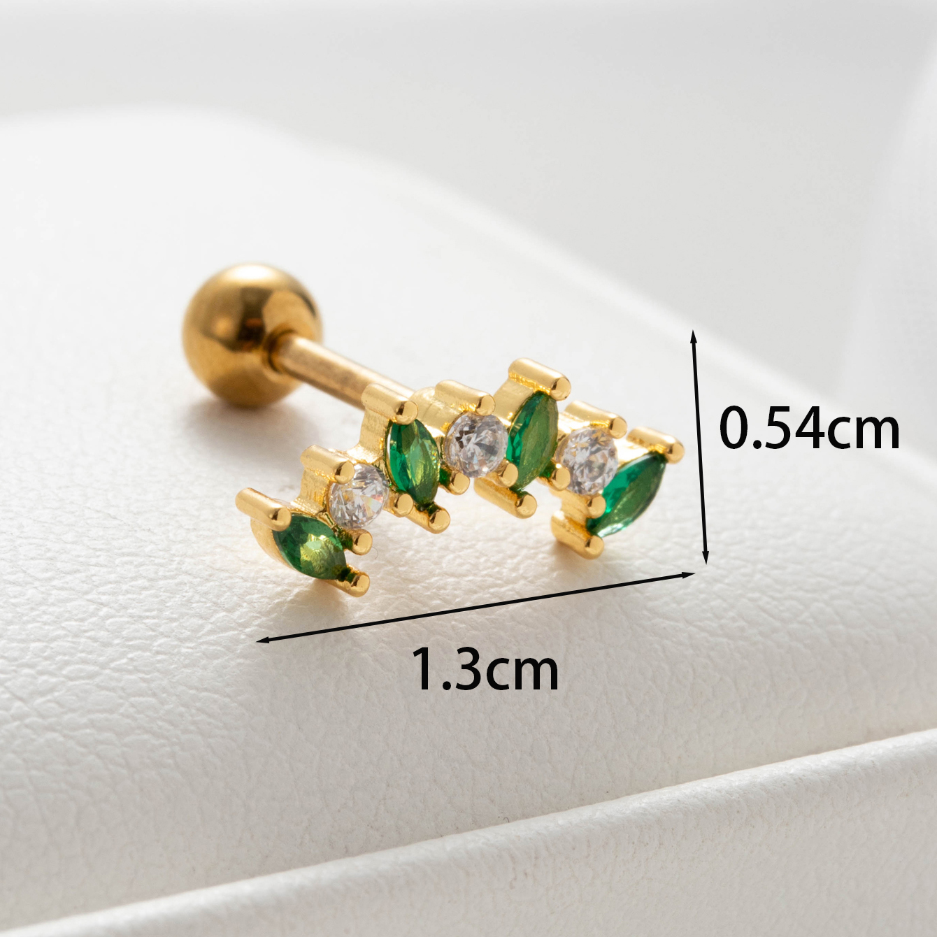 1 Piece Casual Simple Style Classic Style Water Droplets Inlay Copper Zircon Ear Studs display picture 4