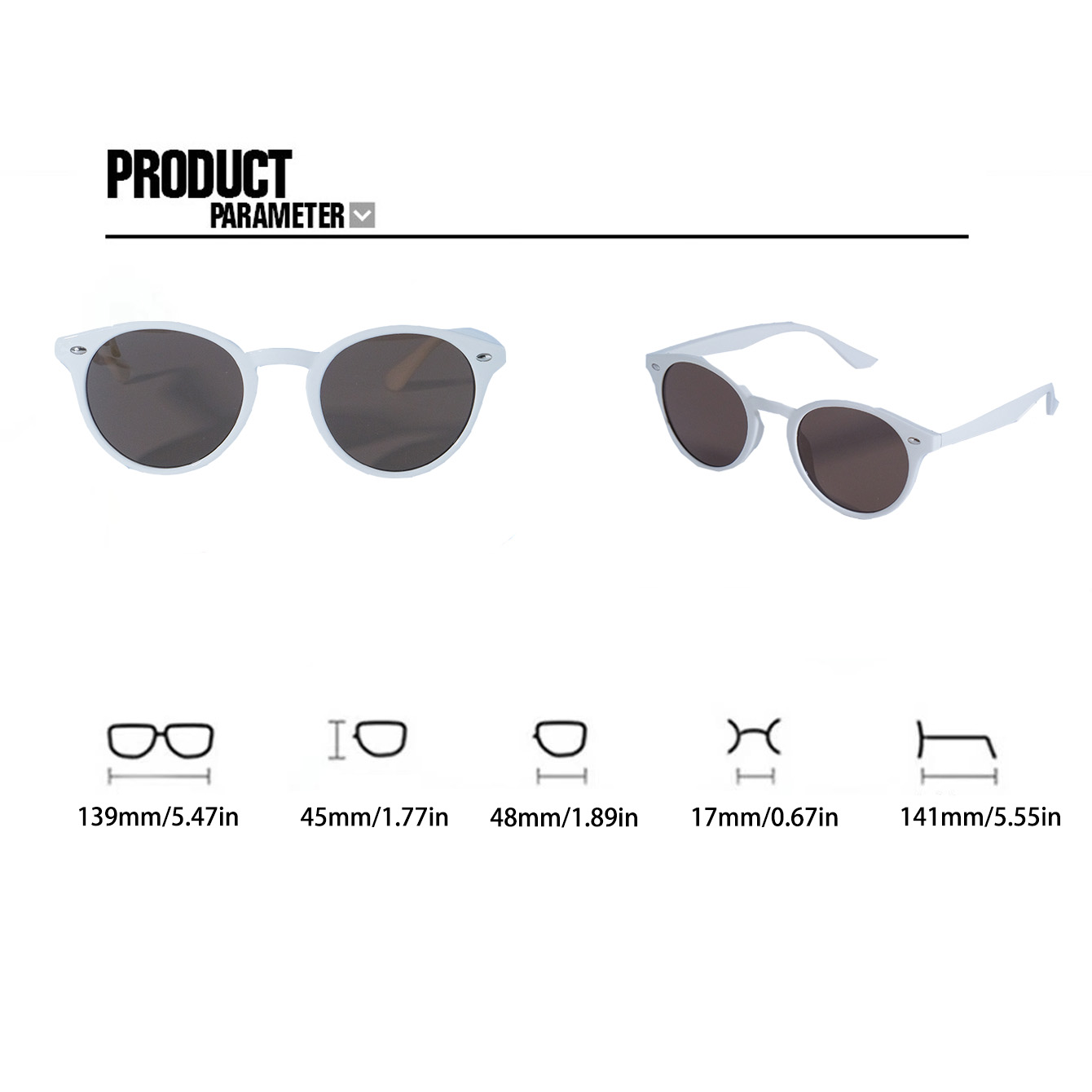 Casual Classic Style Solid Color Pc Round Frame Full Frame Women's Sunglasses display picture 10