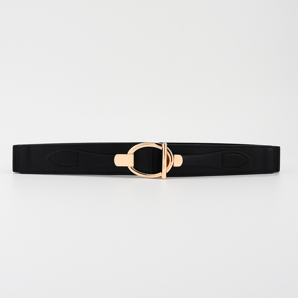 Casual Simple Style Classic Style Geometric Pu Leather Elastic Band Women's Leather Belts display picture 3