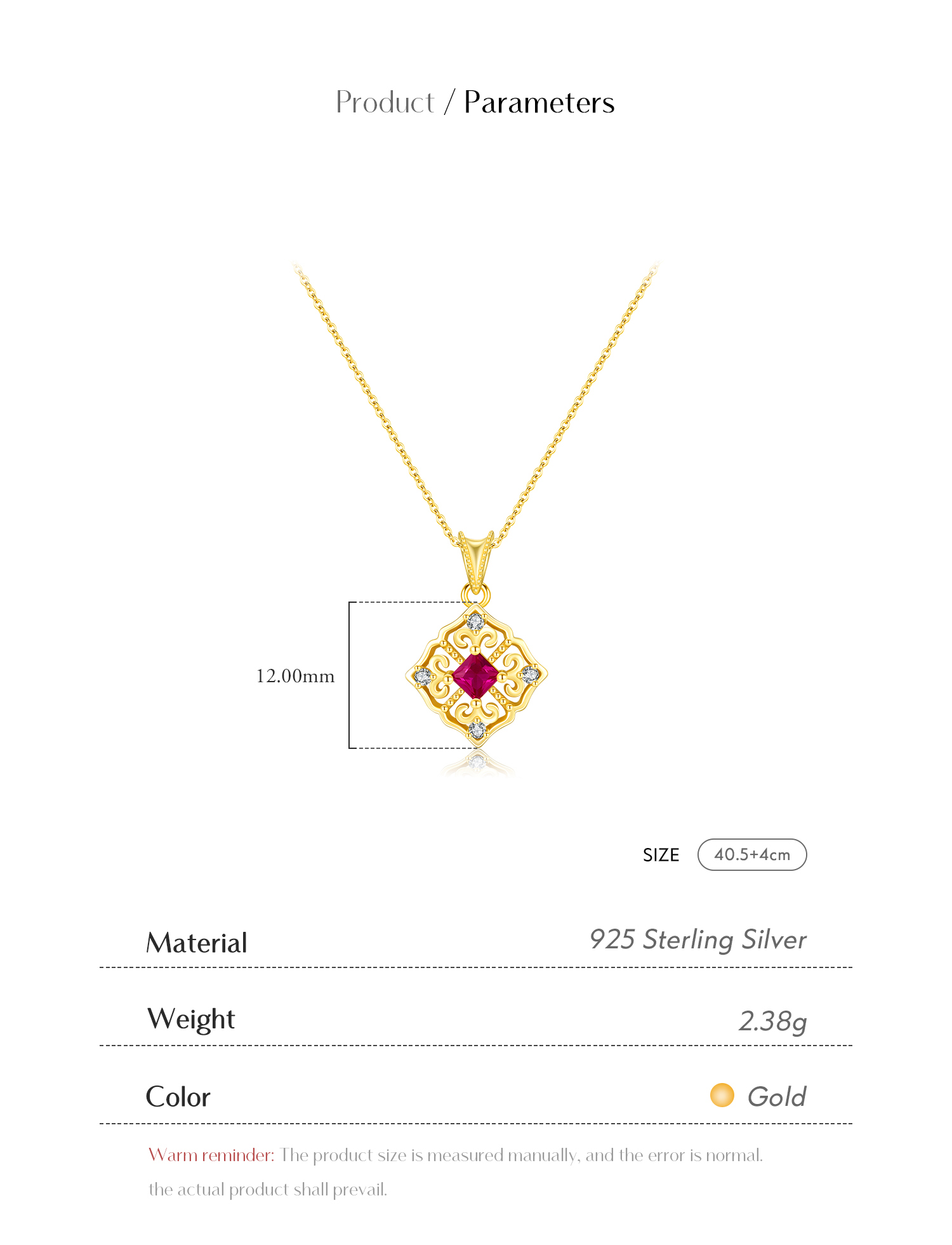 Sterling Silver 14K Gold Plated Casual Retro Plating Inlay Geometric Zircon Pendant Necklace display picture 3