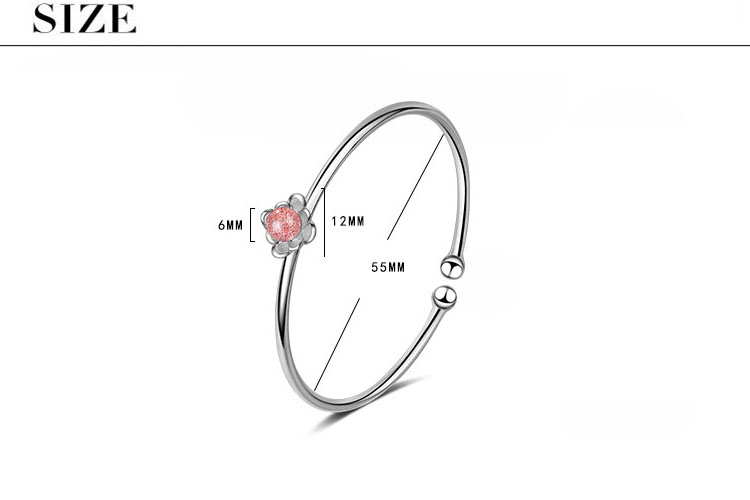 Cobre Básico Señora Estilo Simple Embutido Ronda Cristal Artificial Brazalete display picture 1