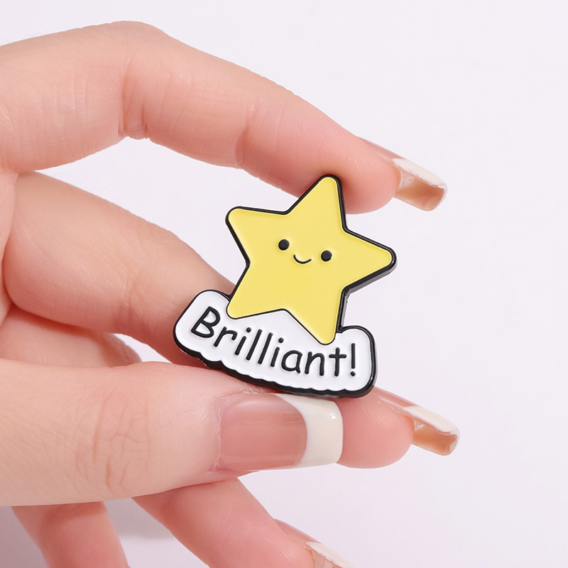 Cartoon Style Cute Sweet Star Bee Watermelon Alloy Plating Unisex Brooches display picture 3