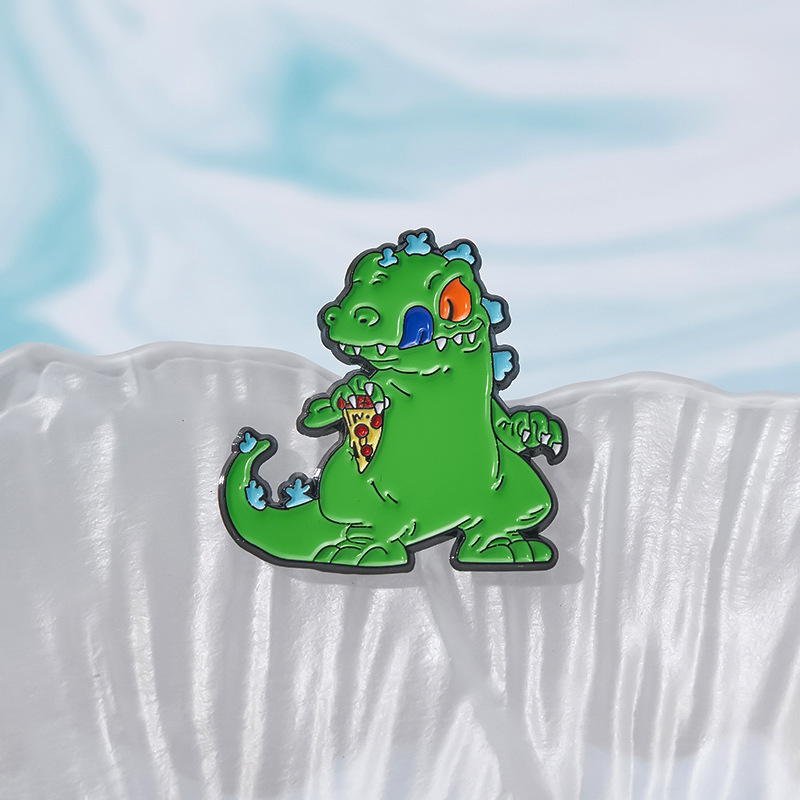 Cartoon Style Cute Sweet Animal Dinosaur Alloy Plating Unisex Brooches display picture 4