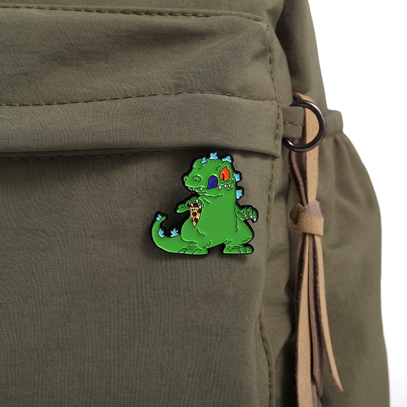 Cartoon Style Cute Sweet Animal Dinosaur Alloy Plating Unisex Brooches display picture 5