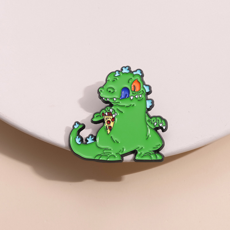 Cartoon Style Cute Sweet Animal Dinosaur Alloy Plating Unisex Brooches display picture 8