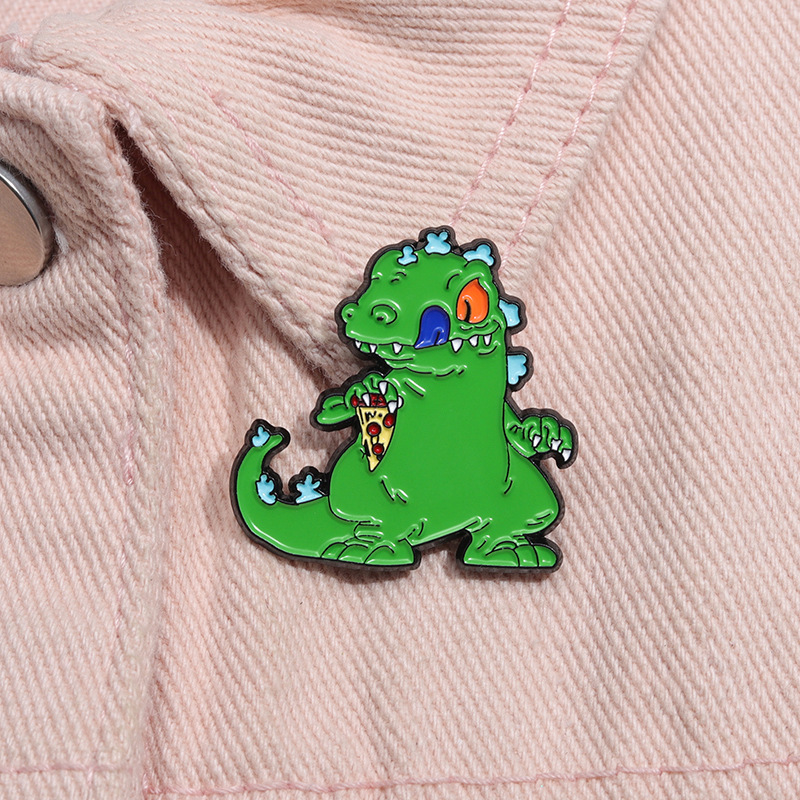 Cartoon Style Cute Sweet Animal Dinosaur Alloy Plating Unisex Brooches display picture 10
