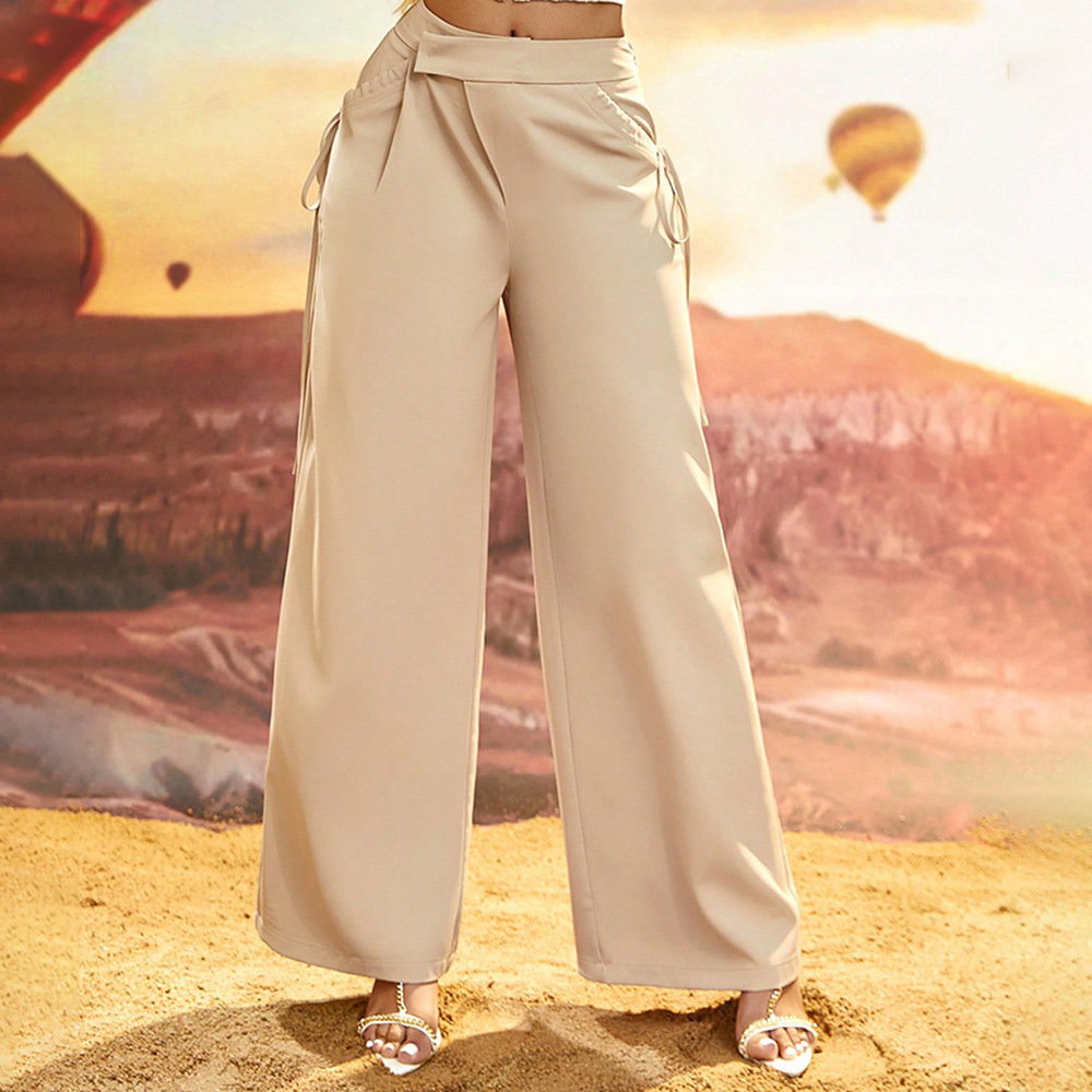 Women's Daily Simple Style Solid Color Full Length Casual Pants Cargo Pants display picture 2