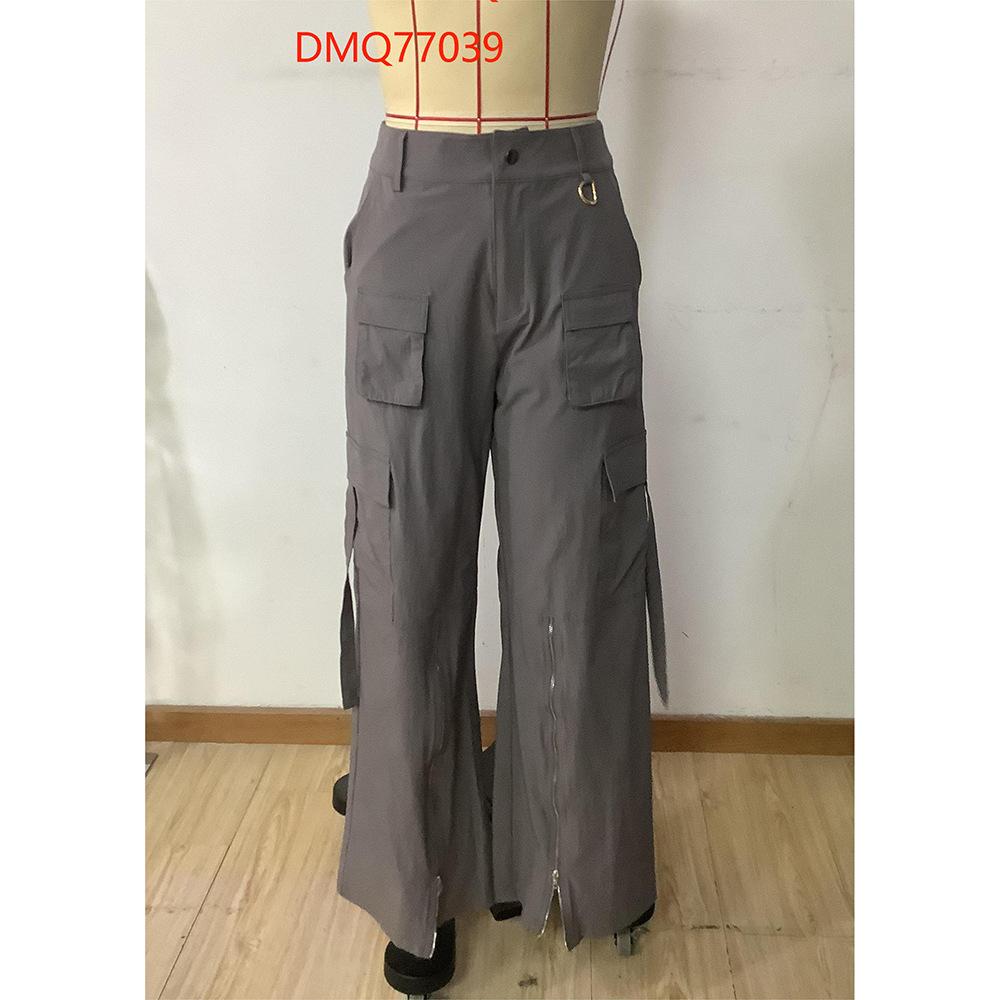 Women's Daily Simple Style Solid Color Full Length Non-Ironing Treatment Pocket Casual Pants Cargo Pants display picture 6